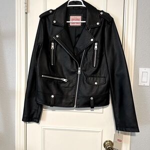 Levi’s Women’s Leather Moto Biker Jacket XL